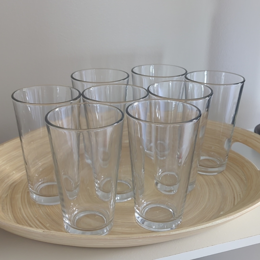 Set of 8 glasses